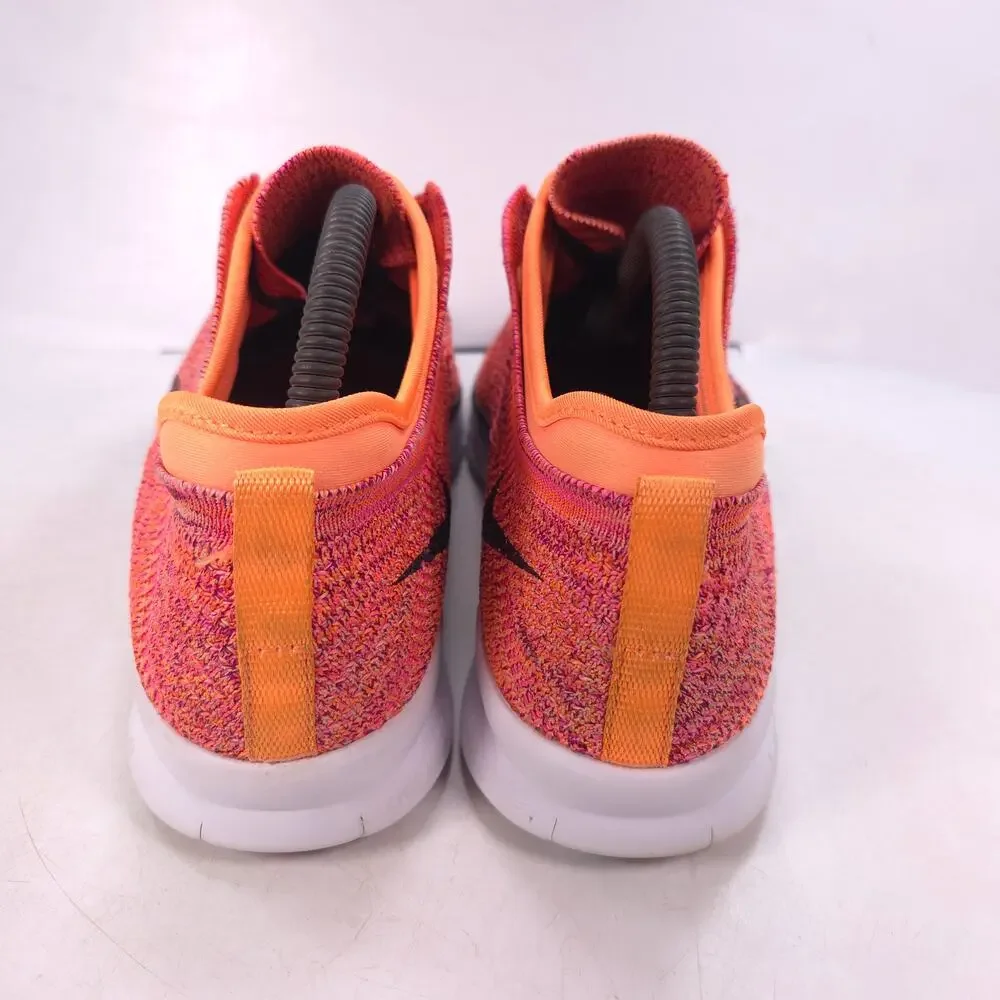 Nike Free TR Flyknit Athletic Running Shoe Womens Size 8.5 718785-800 Pink